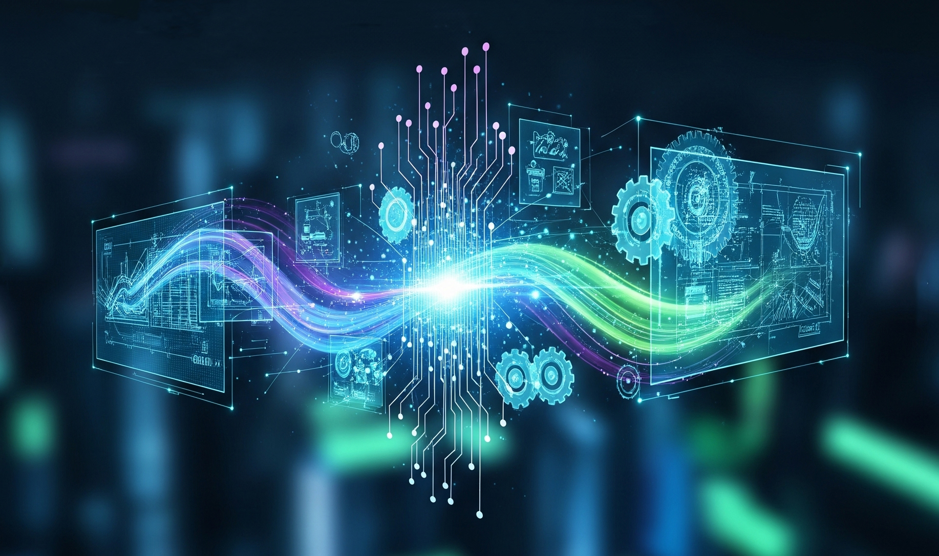 AI Integration and Data Flow visualization